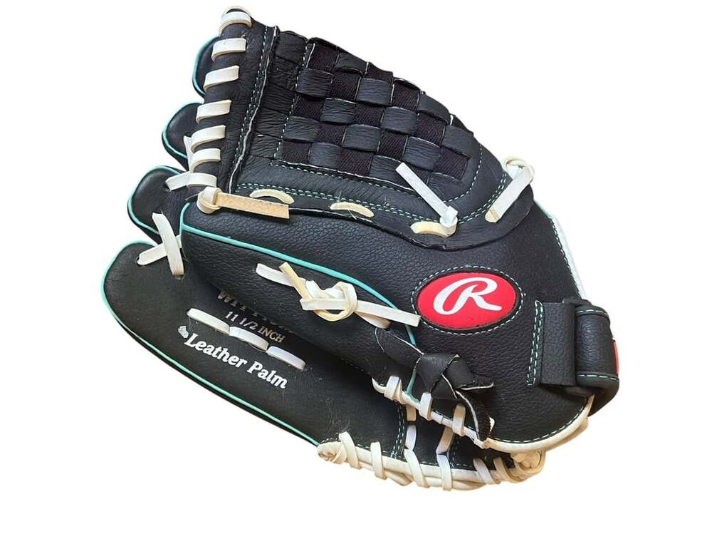 Rawlings WFP115MT Fastpitch Softball Glove 11 1/2 Inch Black Leather